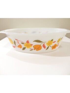Arcopal France Large Floral Pattern Oval Casserole Serving Dish 🌼🌼🌼